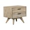 Armen Living Baly Acacia Mid-Century Gray 2 Drawer Night stand LCLFLAGR - alternate 1